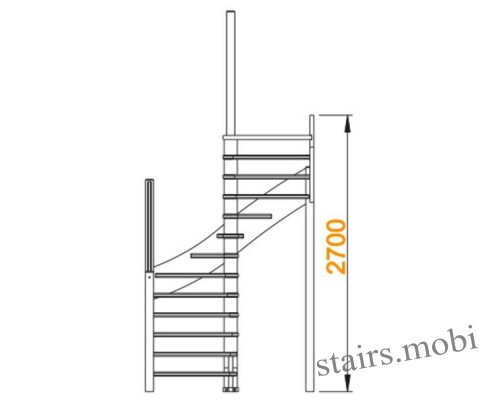 ЛС-04М под покраску вид2 чертеж stairs.mobi